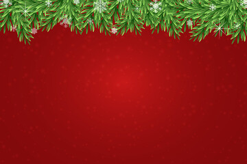 glowing side snowflakes. abstract christmas background