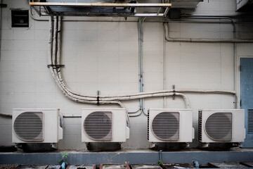 Cooling air condition unit and control system, air condenser engine station outside building