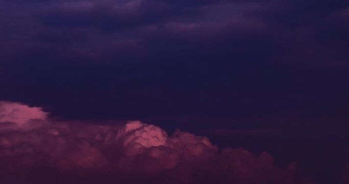 Timelapse video of a landscape cloudscape sunset in Cyprus