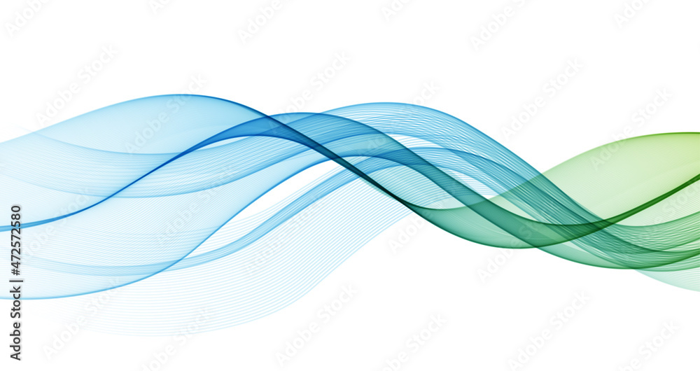 Poster Vector abstract flowing wave lines background. Design element for presentation. website template