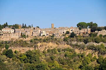 Fototapeta na wymiar Ancient Hilltop Medieval City in Umbria Italy