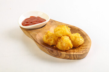Japanese traditional tempura with scallop