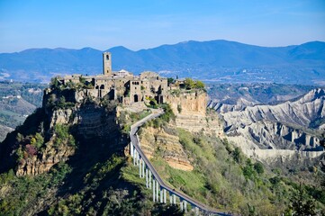 Fototapeta na wymiar Ancient Hilltop Medieval City in Umbria Italy