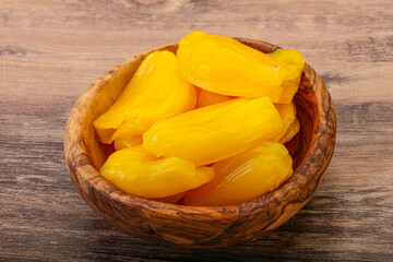 Canned Jackgruit in the bowl