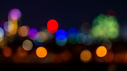 Bokeh lights and fireworks background