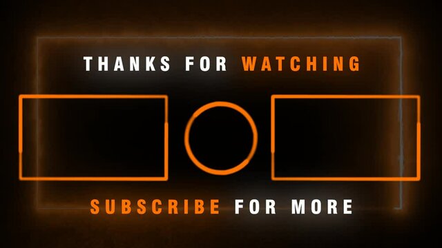 	
Youtube End Screen Orange Color	
