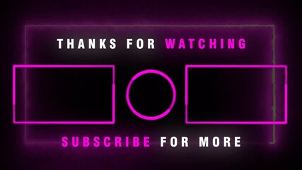 	
Youtube End Screen Pink Color	
