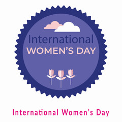  Best women's day logo template design vector, women's logo, Vector illustration Happy women's day, 8 march celebrations
