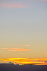 Sunset Over Tuscany on a Winter Day