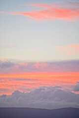 Sunset Over Tuscany on a Winter Day