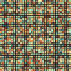 Fototapeta premium Abstract Geometric Pattern generative computational art illustration