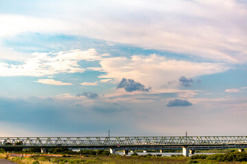 河原と雲