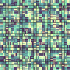 Fototapeta premium Abstract Geometric Pattern generative computational art illustration