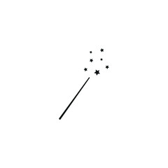 magic wand icon illustration, for web and mobile design