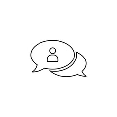 Call center Icon, flat design style