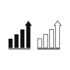 Growth icon in simple design