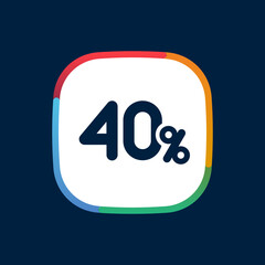 40%