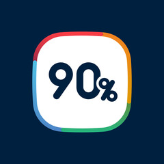 90%