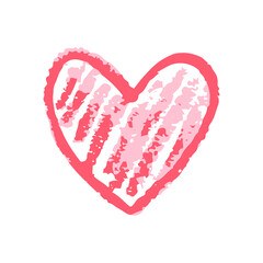 Icon in hand draw style. Drawing with wax crayons, children's creativity