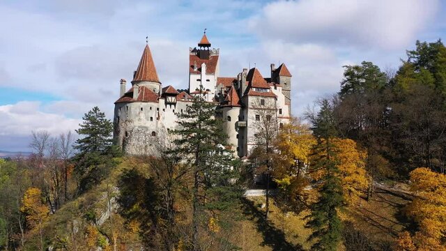 Brasov, Transylvania. Romania. The medieval Castle of Bran, known for the myth of Dracula.