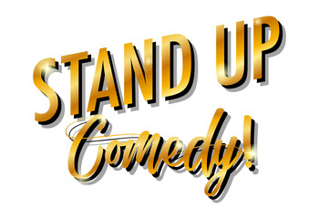 Stand Up Comedy font design