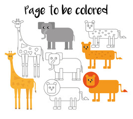 Children game, printable worksheet for kids. Activity, worksheet for printing, learning . Practicing fine motor skills. The coloring book for preschool kids with easy educational gaming level.