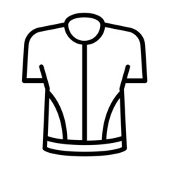 bicyclists Shirt Concept, Rider outfit Vector Icon Design,Cycling Sport Symbol, Bicycling Sign, Biking Equipment Stock Illustration