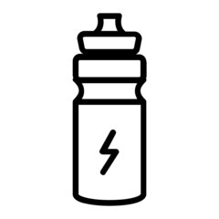 Energy Drink Bottle Container Concept Vector Icon Design,Cycling Sport Symbol, Bicycling Sign, Biking Equipment Stock Illustration