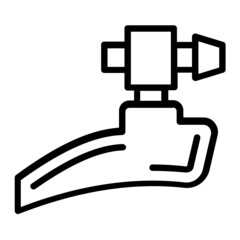  Aluminium Bike Seat Post Clamp Concept, Quick Release Vector Icon Design,Cycling Sport Symbol, Bicycling Sign, Biking Equipment Stock Illustration