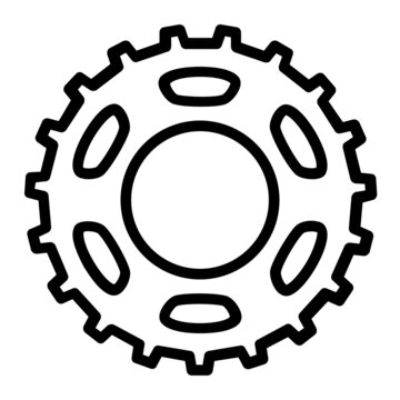 bike chainring Concept, Spare Parts Vector Icon Design,Cycling Sport Symbol, Bicycling Sign, Biking Equipment Stock Illustration