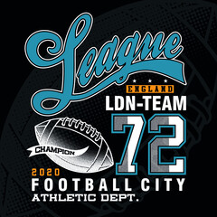 vector design illustration text lettering images sport football for label t shirt and more