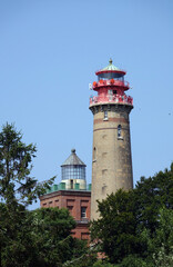 Fototapeta na wymiar Leuchttürme am Kap Arkona auf Rügen