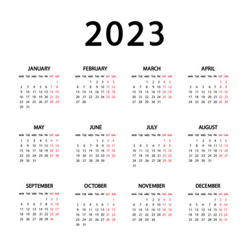Gabarit Calendrier 2023 Indesign 2023 Images – Browse 67,324 Stock Photos, Vectors, And Video | Adobe Stock