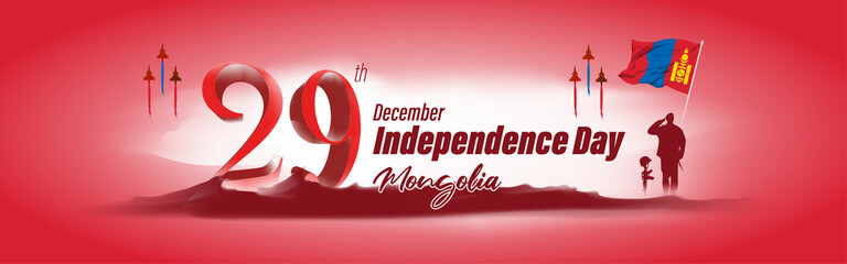 Vector illustration of happy Mongolia independence day