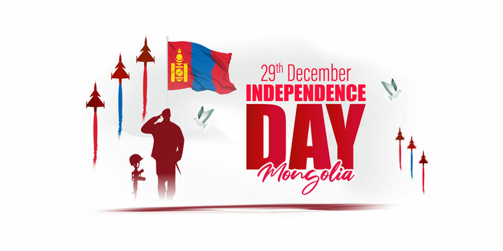 Vector illustration of happy Mongolia independence day