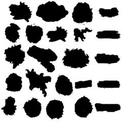 Ink brush stroke collection 