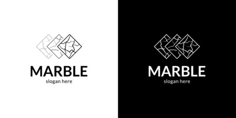 Classic marble logo - obrazy, fototapety, plakaty