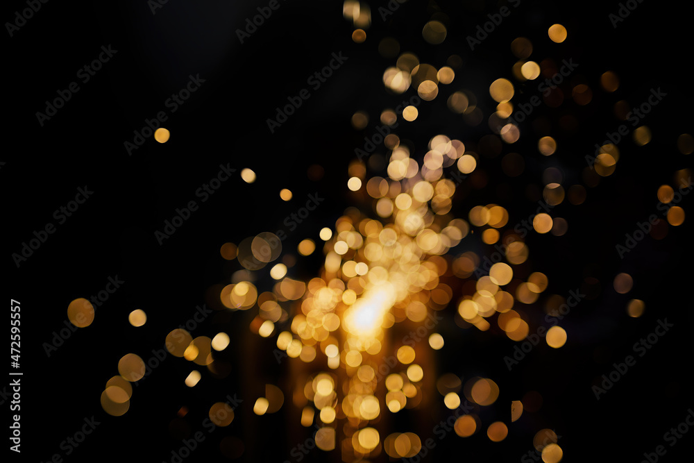 Poster color abstract background, bokeh lights.