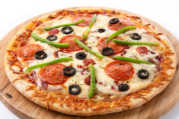 Traditional supreme pizza