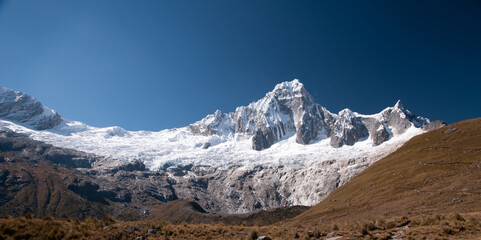 peaks in the snow