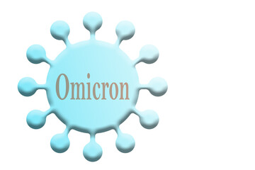 Coronavirus, symbolische Darstellung in einer 3D-Illustration