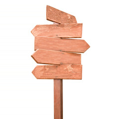 wooden arrow sign
