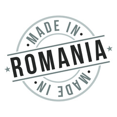 Made In Romania Stamp Logo Icon Symbol Design. Seal Badge National Product Vector.