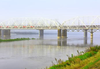 Railway bridge across the Yenisei