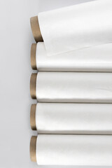 White cotton Fabric Rolls Mockup	
