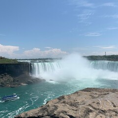 Niagara Falls From a Cliff
