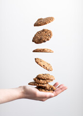cookies in levitation and the girl's hand