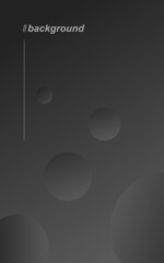 Colorful modern abstract background template portrait website mobile simple round shape black gradient color
