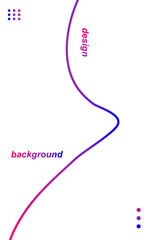 Colorful modern abstract background template portrait website mobile line blue gradient color