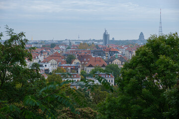 Fototapeta premium Leipzig von Oben Aussicht